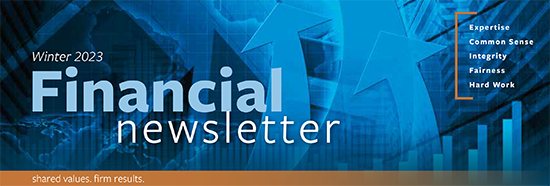 Gislason Hunter Financial Newsletter - winter 2023